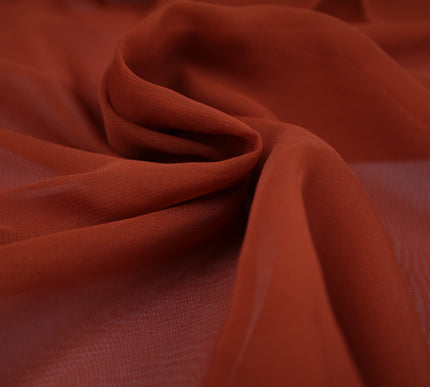 OVER 25 COLOURS Premium Plain Dyed Chiffon Fine Soft Georgette Dress Sari Fabric