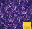 Small Purple Violet Lilac Lavender Floral 2602 / 1 Metre