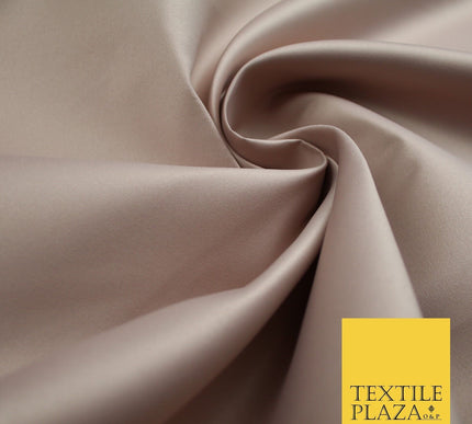 46 COLOURS Premium Plain Smooth Heavy Matt Duchess Bridal Satin Fabric Dress 60"