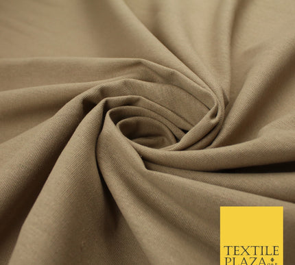 OVER 20 COLOURS - Plain Soft LINEN LOOK 100% Polyester Fabric Dress Craft 54"