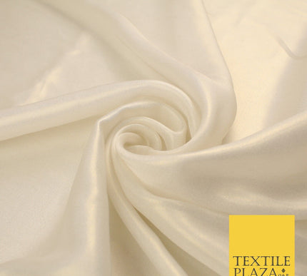 36 COLOURS - Fine Silky Metallic Foil Shimmer Satin Georgette Dress Fabric Drape