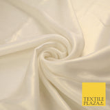 36 COLOURS - Fine Silky Metallic Foil Shimmer Satin Georgette Dress Fabric Drape