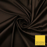 OVER 30 COLOURS Fine Silky Smooth Liquid Sateen Satin Dress Fabric Drape Lining
