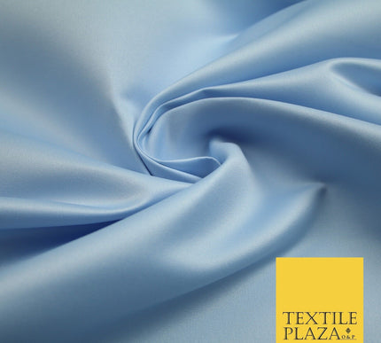 46 COLOURS Premium Plain Smooth Heavy Matt Duchess Bridal Satin Fabric Dress 60"