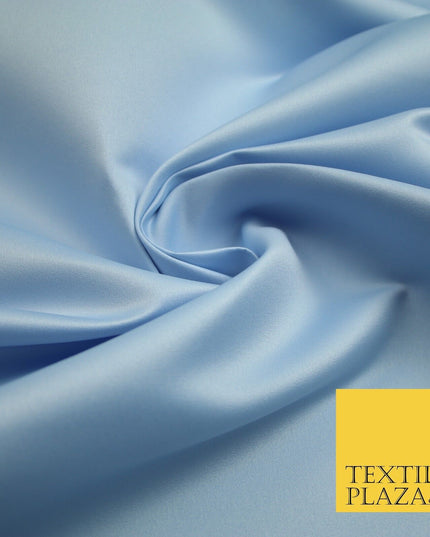 46 COLOURS Premium Plain Smooth Heavy Matt Duchess Bridal Satin Fabric Dress 60"