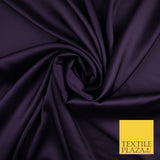 OVER 30 COLOURS Fine Silky Smooth Liquid Sateen Satin Dress Fabric Drape Lining