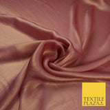 36 COLOURS - Fine Silky Metallic Foil Shimmer Satin Georgette Dress Fabric Drape