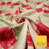 Mix Floral Animal Abstract Printed Fine Crepe Polyester Summer Dress Fabric 58"