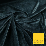 OVER 25 COLOURS Soft Plain Stretch Velvet Velour Fabric Material Dress Craft 58"