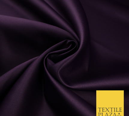 46 COLOURS Premium Plain Smooth Heavy Matt Duchess Bridal Satin Fabric Dress 60"