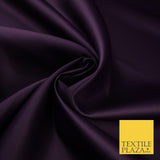46 COLOURS Premium Plain Smooth Heavy Matt Duchess Bridal Satin Fabric Dress 60"