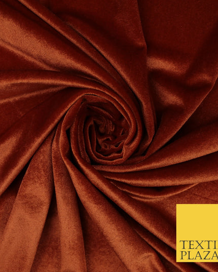 17 COLOURS LUXURY Plush Plain Stretch Velvet Velour Fabric Material Craft 58" D