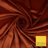 17 COLOURS LUXURY Plush Plain Stretch Velvet Velour Fabric Material Craft 58" D