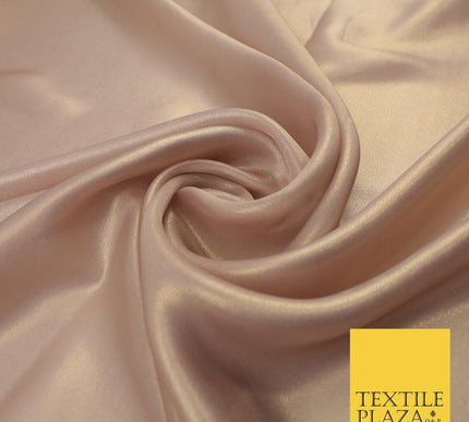 36 COLOURS - Fine Silky Metallic Foil Shimmer Satin Georgette Dress Fabric Drape