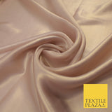 36 COLOURS - Fine Silky Metallic Foil Shimmer Satin Georgette Dress Fabric Drape