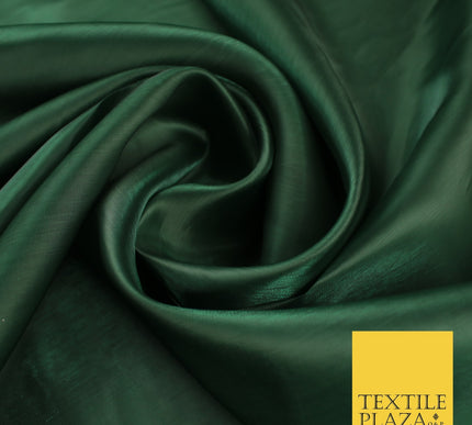 8 COLOURS Soft Glazed Shimmer Sheer Woven Polyester Satin Organza Feel Fabric