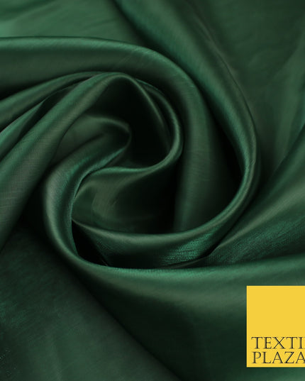 8 COLOURS Soft Glazed Shimmer Sheer Woven Polyester Satin Organza Feel Fabric