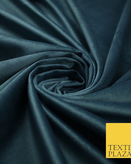 17 COLOURS - LUXURY Plush Plain Stretch Velvet Velour Fabric Material Craft 59"