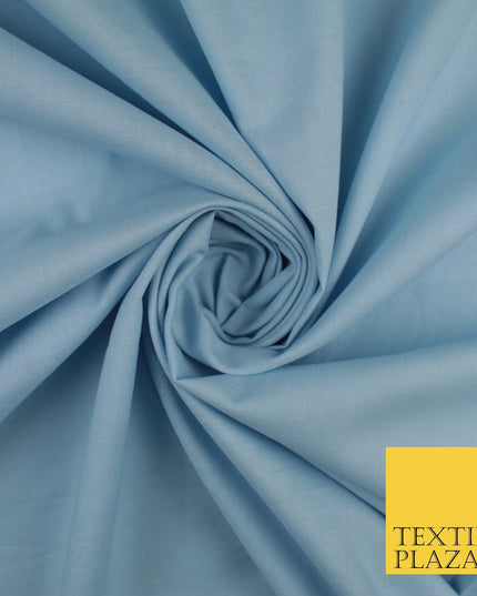 30 COLOURS - Plain Smooth Cotton Square Soft Fabric Dress Material Decor 56"