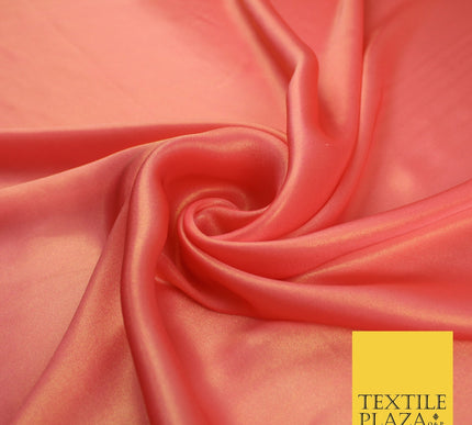 36 COLOURS - Fine Silky Metallic Foil Shimmer Satin Georgette Dress Fabric Drape