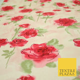 Mix Floral Animal Abstract Printed Fine Crepe Polyester Summer Dress Fabric 58"