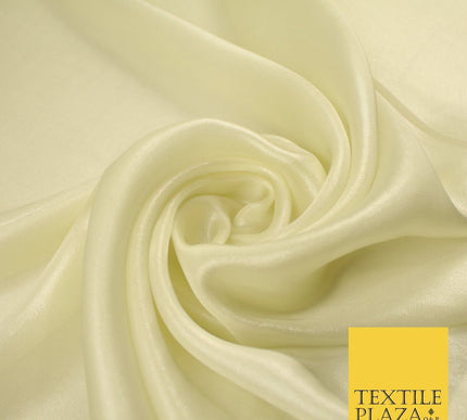 36 COLOURS - Fine Silky Metallic Foil Shimmer Satin Georgette Dress Fabric Drape