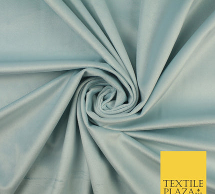 17 COLOURS - LUXURY Plush Plain Stretch Velvet Velour Fabric Material Craft 59"