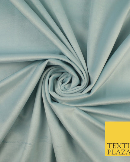 17 COLOURS - LUXURY Plush Plain Stretch Velvet Velour Fabric Material Craft 59"