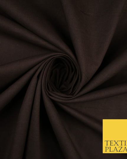 30 COLOURS - Plain Smooth Cotton Square Soft Fabric Dress Material Decor 56"