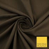 OVER 20 COLOURS - Plain Soft LINEN LOOK 100% Polyester Fabric Dress Craft 54"