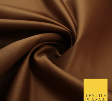46 COLOURS Premium Plain Smooth Heavy Matt Duchess Bridal Satin Fabric Dress 60"