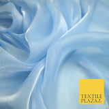 22 COLOURS - Soft Crystal Organza Shimmer Sheer Voile Draping Veil Dress Fabric