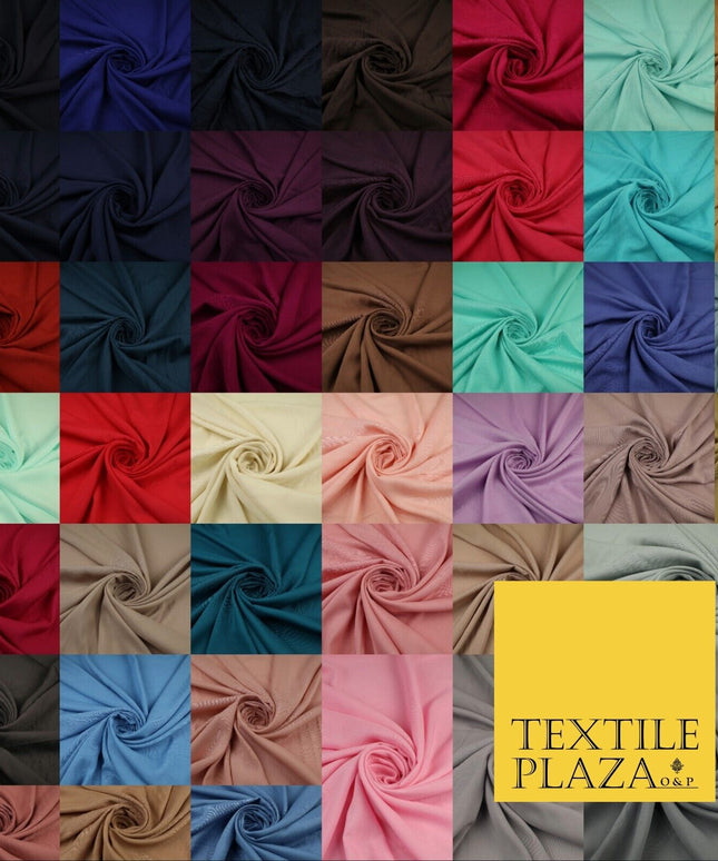 42 COLS Luxury Soft Plain Non-Stretch Spun Rayon Viscose Fabric Dress Drapes 52"