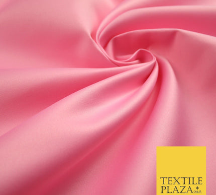 46 COLOURS Premium Plain Smooth Heavy Matt Duchess Bridal Satin Fabric Dress 60"