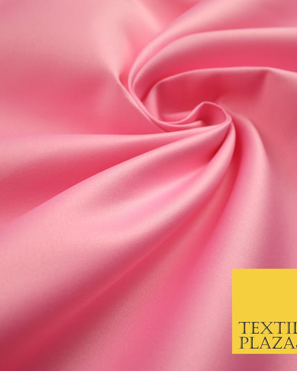 46 COLOURS Premium Plain Smooth Heavy Matt Duchess Bridal Satin Fabric Dress 60"