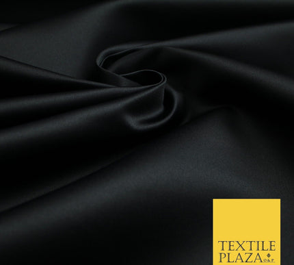 46 COLOURS Premium Plain Smooth Heavy Matt Duchess Bridal Satin Fabric Dress 60"