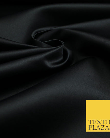 46 COLOURS Premium Plain Smooth Heavy Matt Duchess Bridal Satin Fabric Dress 60"