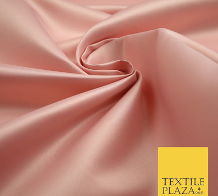 46 COLOURS Premium Plain Smooth Heavy Matt Duchess Bridal Satin Fabric Dress 60"