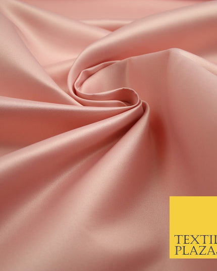 46 COLOURS Premium Plain Smooth Heavy Matt Duchess Bridal Satin Fabric Dress 60"