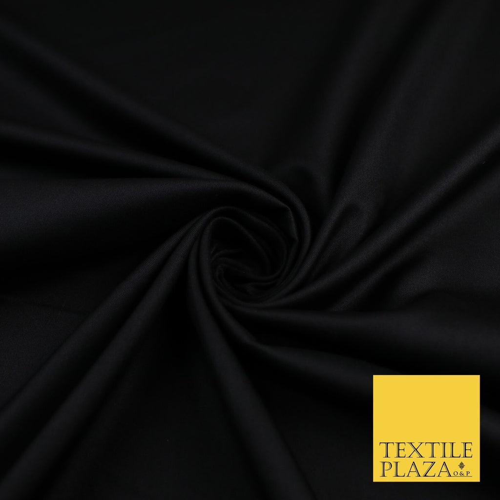 16 COLOURS - Plain Soft Smooth Crisp 100% Polyester Dress Fabric Suiting Craft