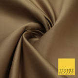 46 COLOURS Premium Plain Smooth Heavy Matt Duchess Bridal Satin Fabric Dress 60"