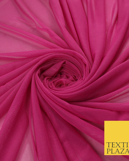 12 COLOURS Soft Power Mesh 4 Way Stretch Net Dress Dance Lingerie Fabric 58"