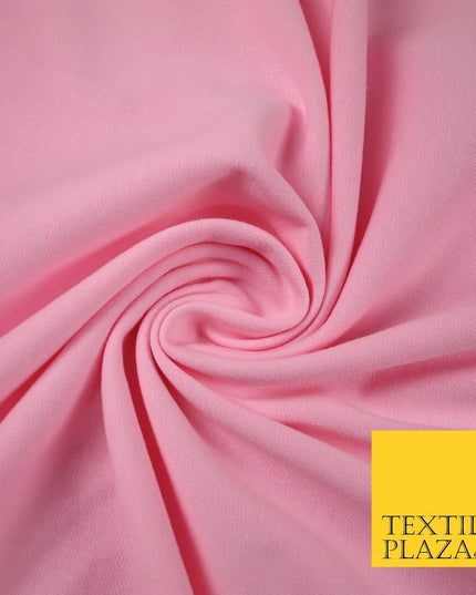 5 COLOURS - Plain Sweatshirt Stretch Fabric Knit Dress Top Material Brushed Back