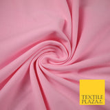 5 COLOURS - Plain Sweatshirt Stretch Fabric Knit Dress Top Material Brushed Back