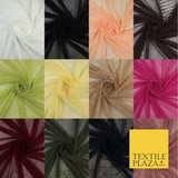 12 COLOURS Soft Power Mesh 4 Way Stretch Net Dress Dance Lingerie Fabric 58"