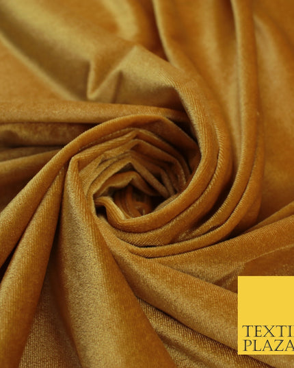 17 COLOURS LUXURY Plush Plain Stretch Velvet Velour Fabric Material Craft 58" D