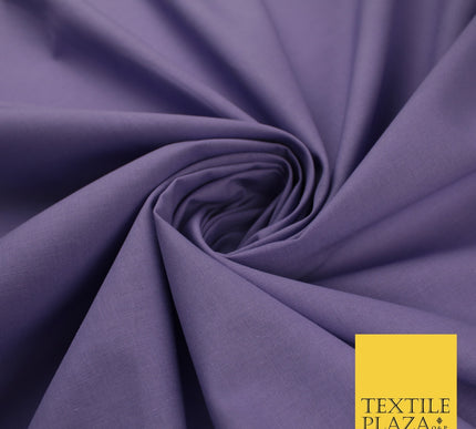 30 COLOURS - Plain Smooth Cotton Square Soft Fabric Dress Material Decor 56"