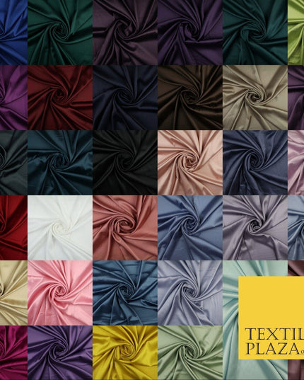 OVER 30 COLOURS Fine Silky Smooth Liquid Sateen Satin Dress Fabric Drape Lining