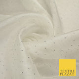 13 COLOURS Premium Dew Drop Crush Organza Bridal Wedding Dance Dress Fabric 57"