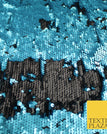 Turquoise Blue / Black 9156 / 1 Metre